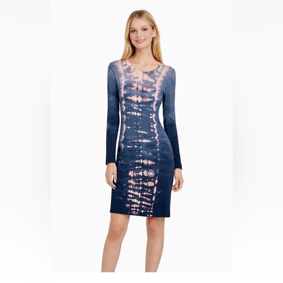 Gypsy 05 Dresses & Skirts - Gypsy 05 Bamboo Tie Dye Long Sleeve Bodycon Dress Women's Size S Knee Length